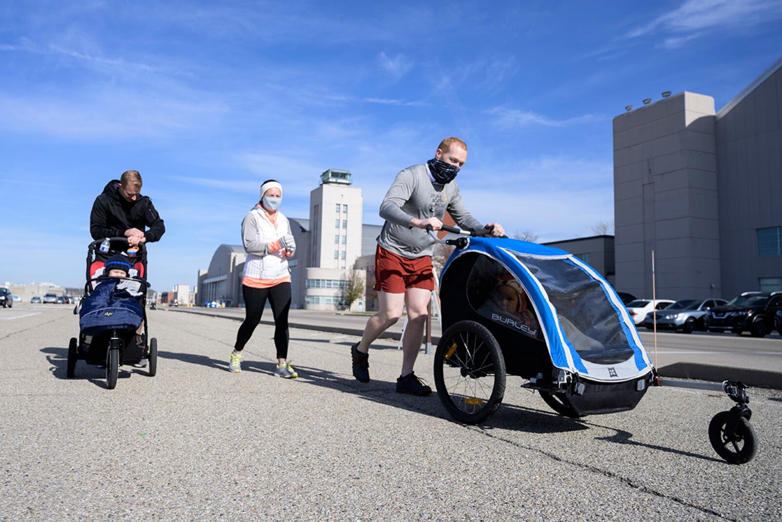 Some participants in the 2020 Turkey Trot covered the 5K distance in more comfort than others. U.S. AIR FORCE PHOTO/WESLEY FARNSWORTH