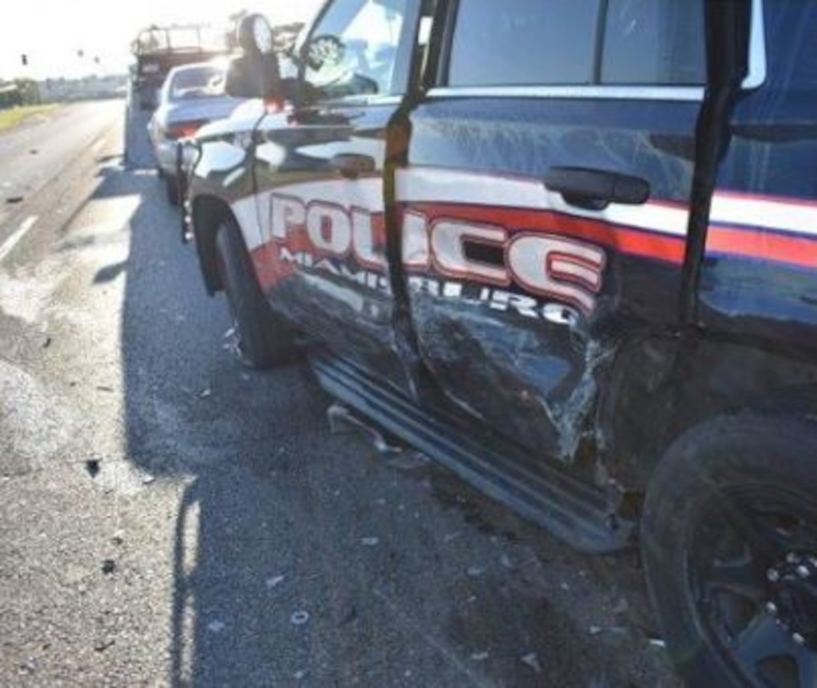 Passing drivers have been cited in wrecks with four Miamisburg police cruisers at highway traffic stops in 15 months, adding to a rising number of law enforcement hit along roadsides. CONTRIBUTED