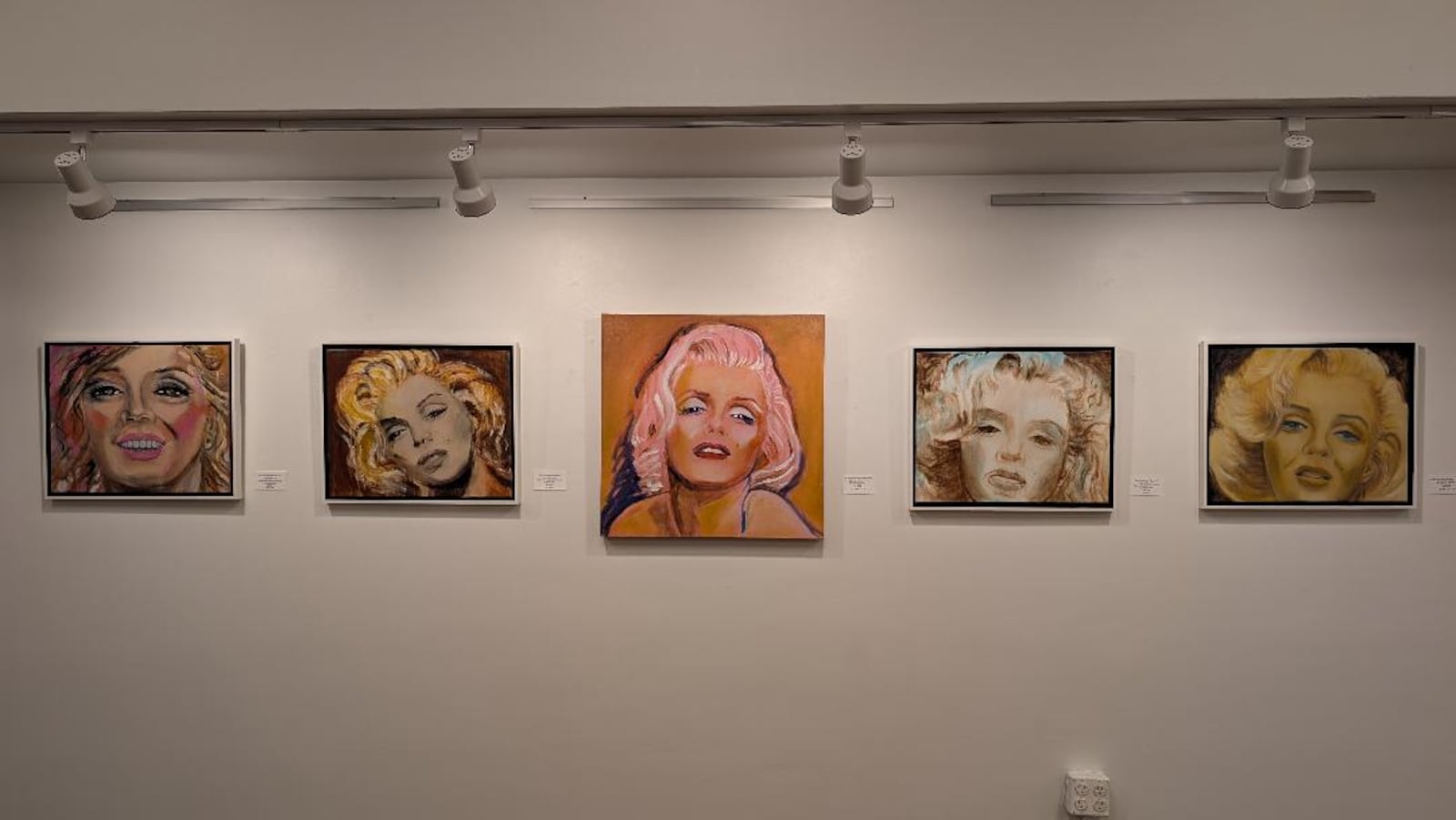 Images of Marilyn Monroe in "Works Of Art" at the Edward A. Dixon Gallery in downtown Dayton. CONTRIBUTED