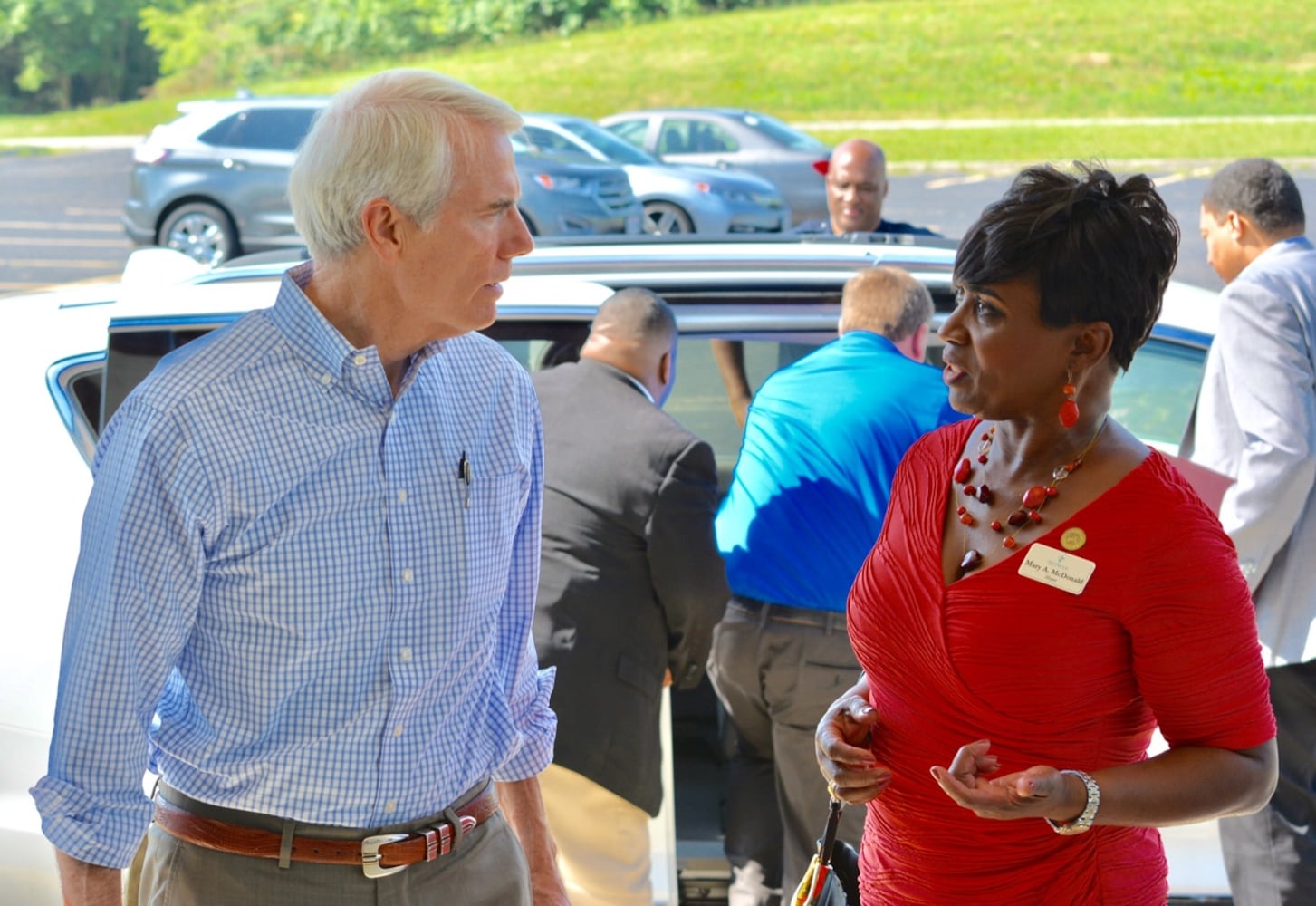 Rob Portman with Mary McDonald