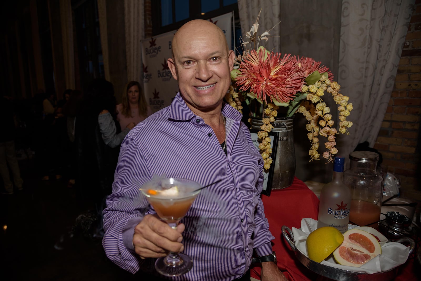 Mixologists from 14 different restaurants competed in the 7th annual Buckeye Vodka Battle of the Bartenders on Wednesday, March 4 at The Steam Plant in Dayton.  TOM GILLIAM / CONTRIBUTING PHOTOGRAPHER