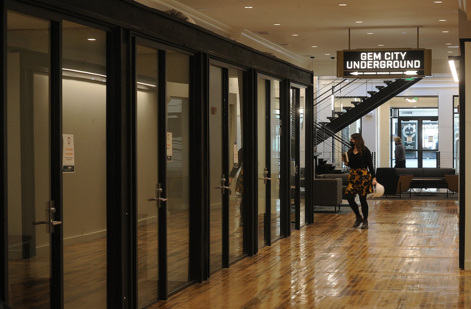 The Dayton Daily News received a sneak peak of the hub on Tuesday, which fills about 95,000 square feet of space in the arcade complex. MARSHALL GORBY\STAFF