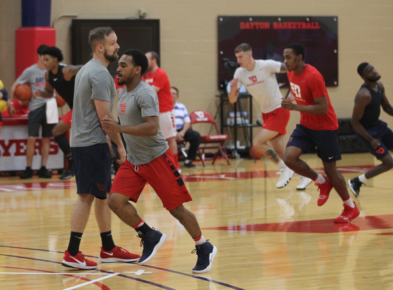 Dayton Flyers hold team workout at Cronin Center