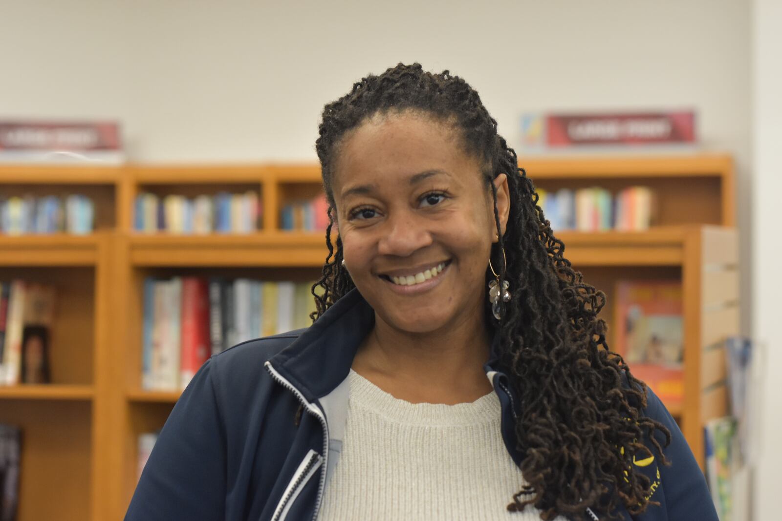 Shareka Gibson, 38, is a science teacher with a local charter school. CORNELIUS FROLIK / STAFF