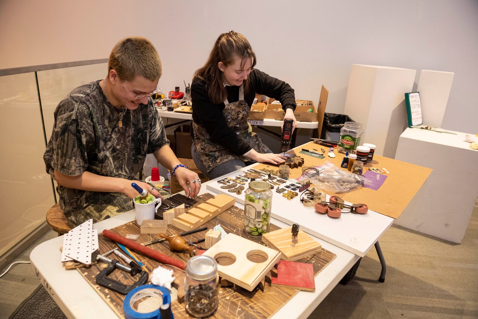 Wright State University students prepare for the annual ArtsGala, slated April 1. CONTRIBUTED