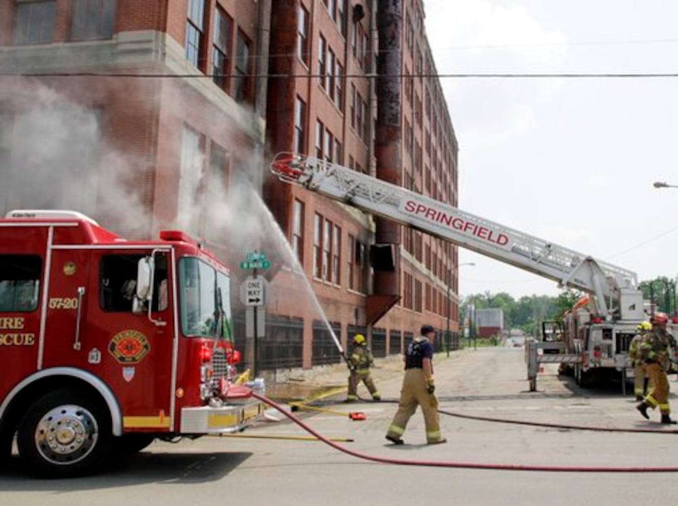 Fire at the Crowell-Collier Building