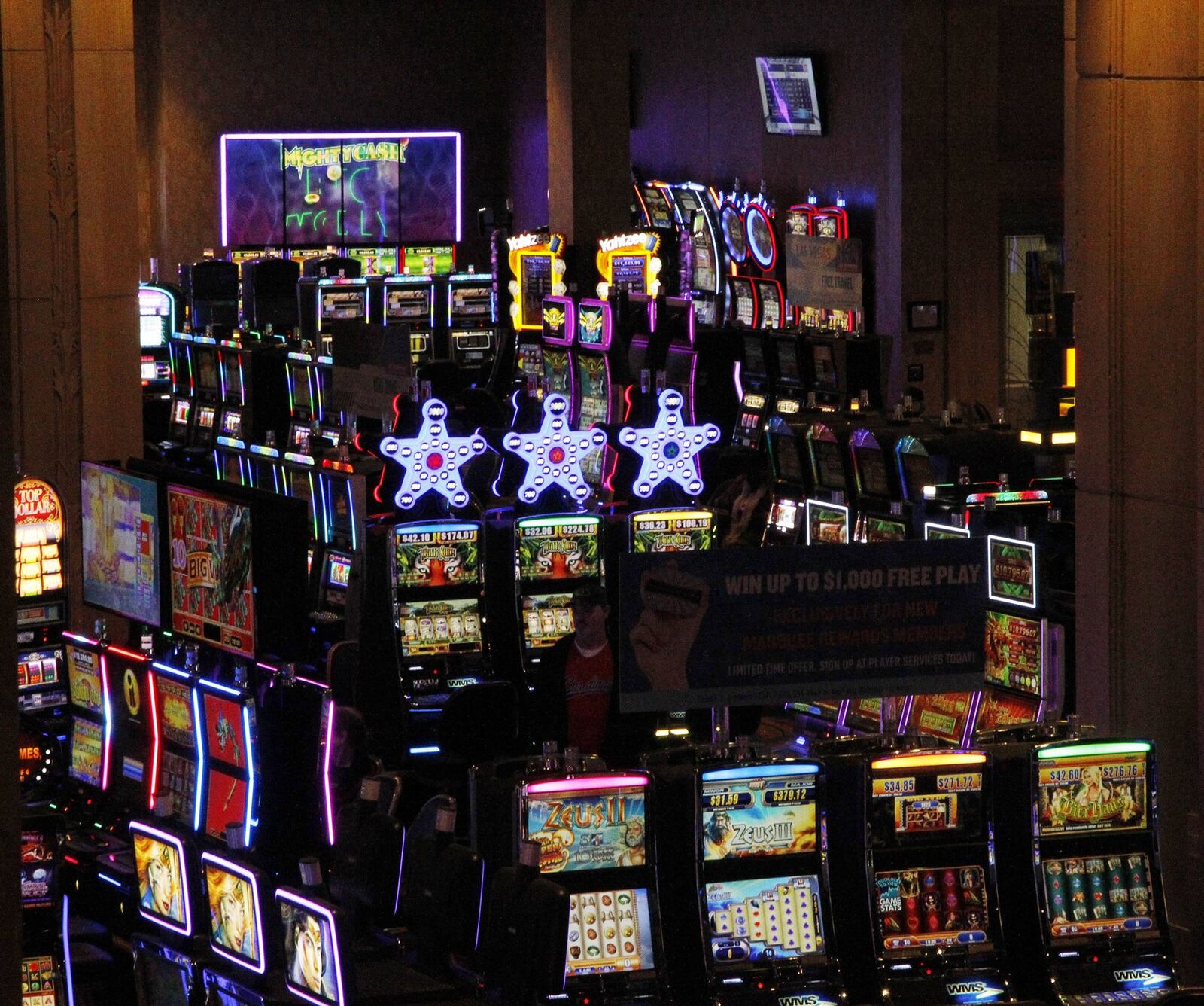 Hollywood Gaming in Dayton. Casinos and racinos in Ohio have not produced the revenue projected by the gaming industry when voters allowed the businesses to open in the state, but numbers have held steady and grown since 2012 when the first was opened. The eleven venues in Ohio generated nearly $1.6 billion in revenue between January and October of 2018 according to the UNLV Center for Gaming Research. TY GREENLEES / STAFF