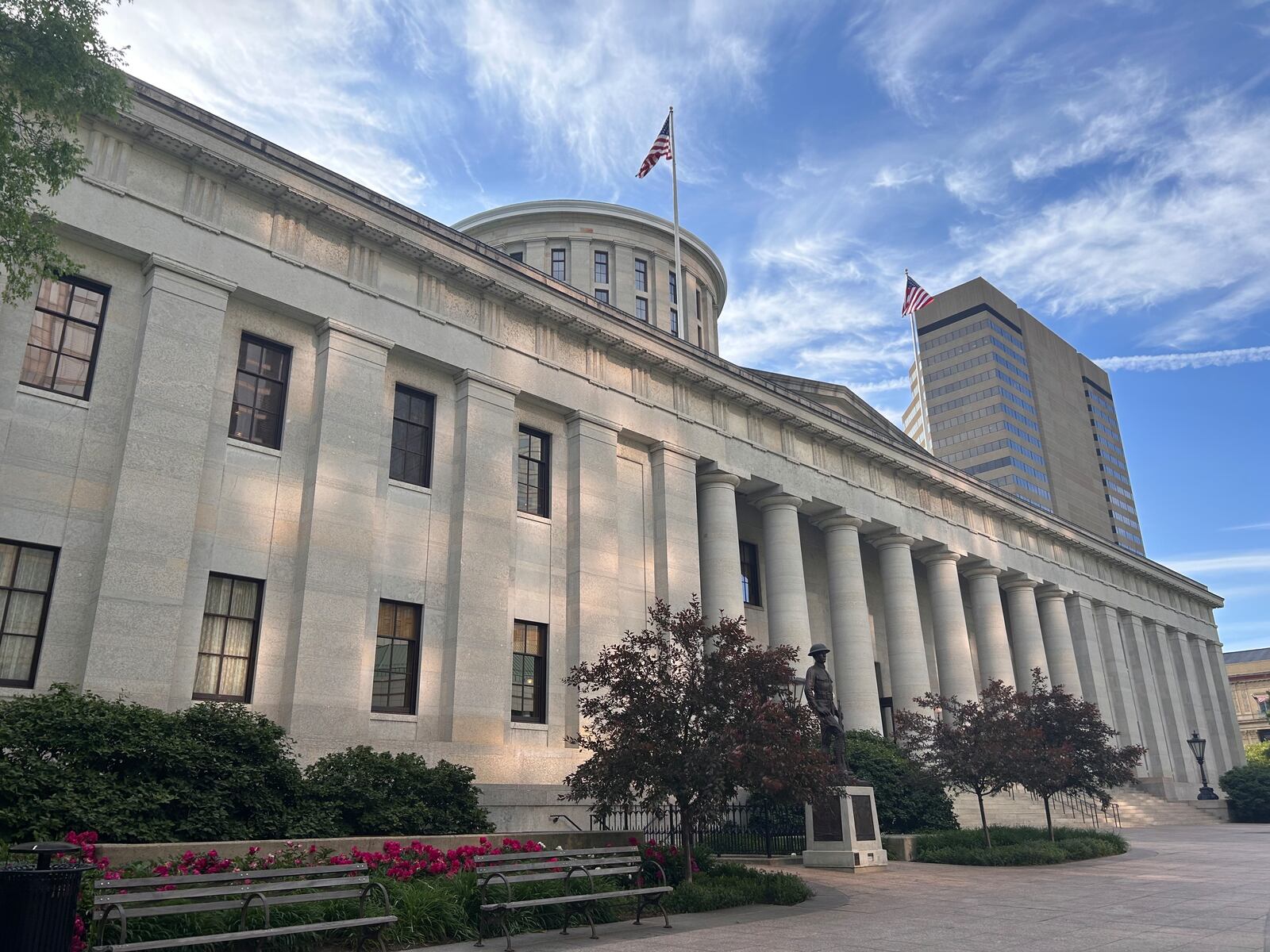 The Ohio Statehouse at 1 Capitol Sq. in Columbus.