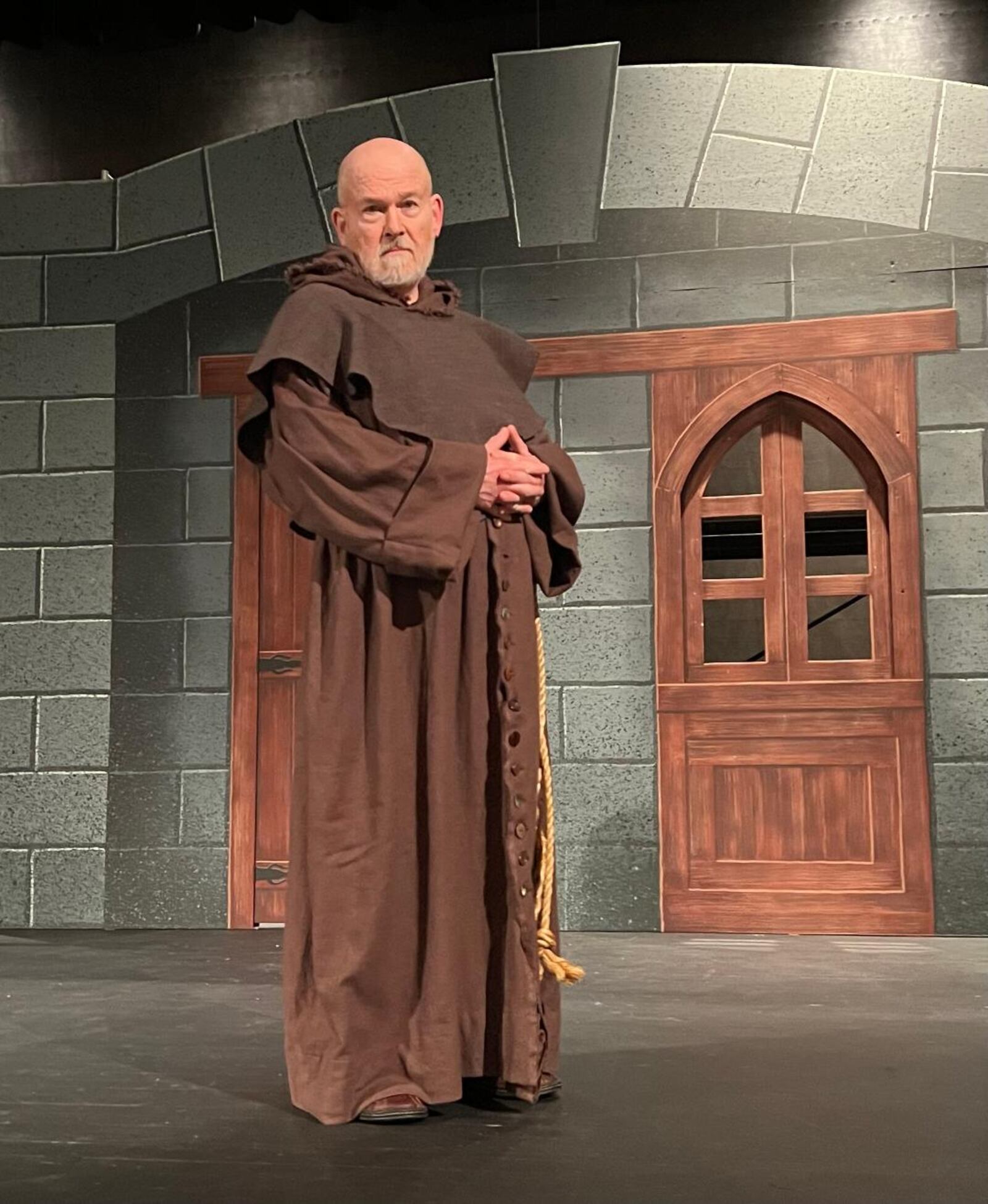 Charles Larkowski portrays Friar Lawrence in Sinclair Community College's production of "R&J&Z (Romeo and Juliet and Zombies)," slated Oct. 21-29.