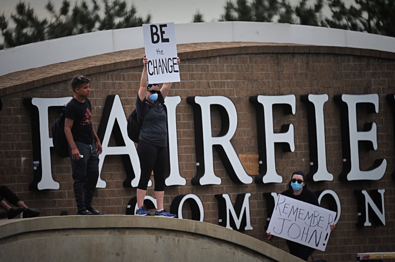 PHOTOS: Tear gas used during Beavercreek protest at busy intersection