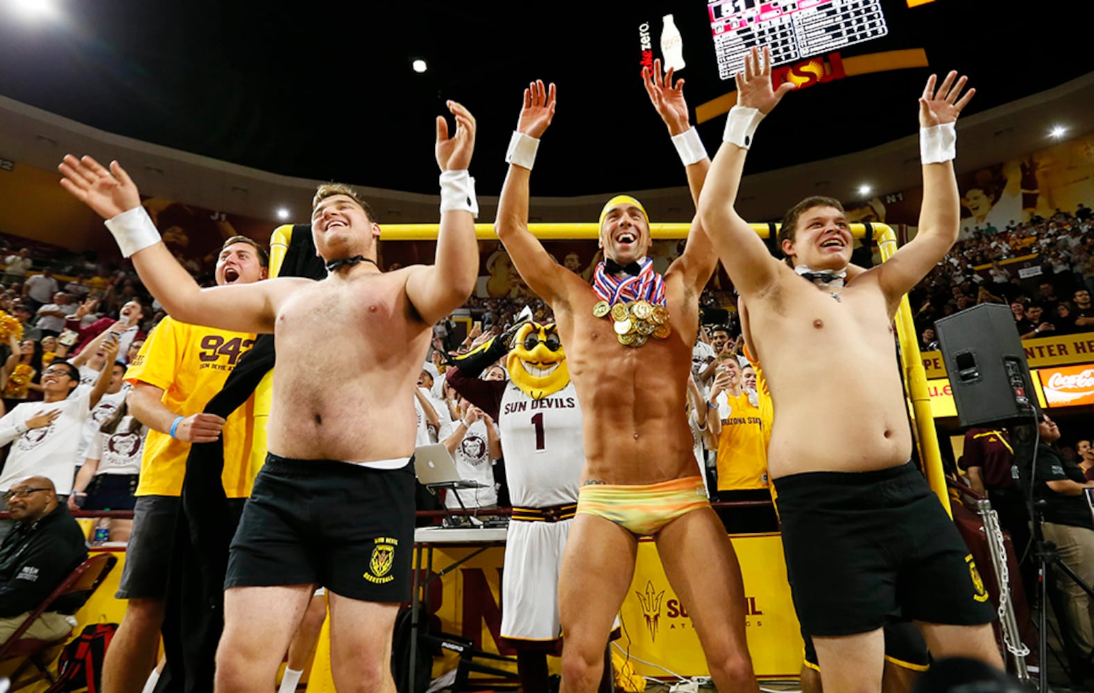 Olympic swimmer cheers on Arizona State