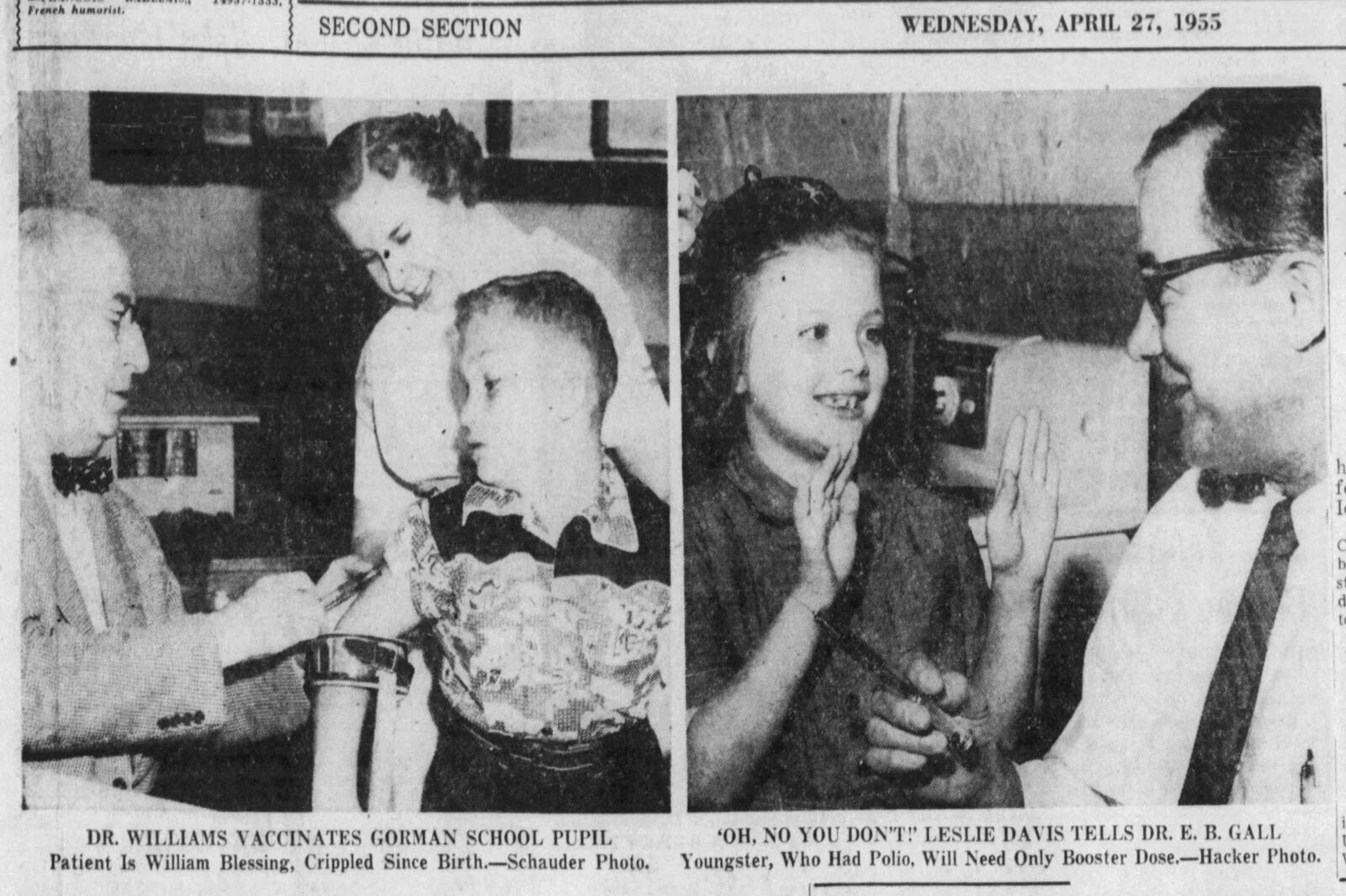 Dayton Daily News April 27, 1955. DAYTON DAILY NEWS ARCHIVES