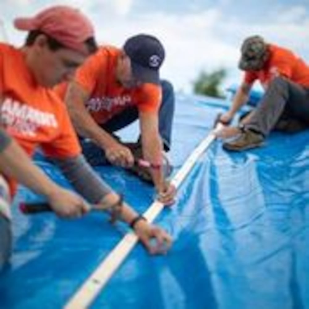 Volunteers help tornado-damaged communities