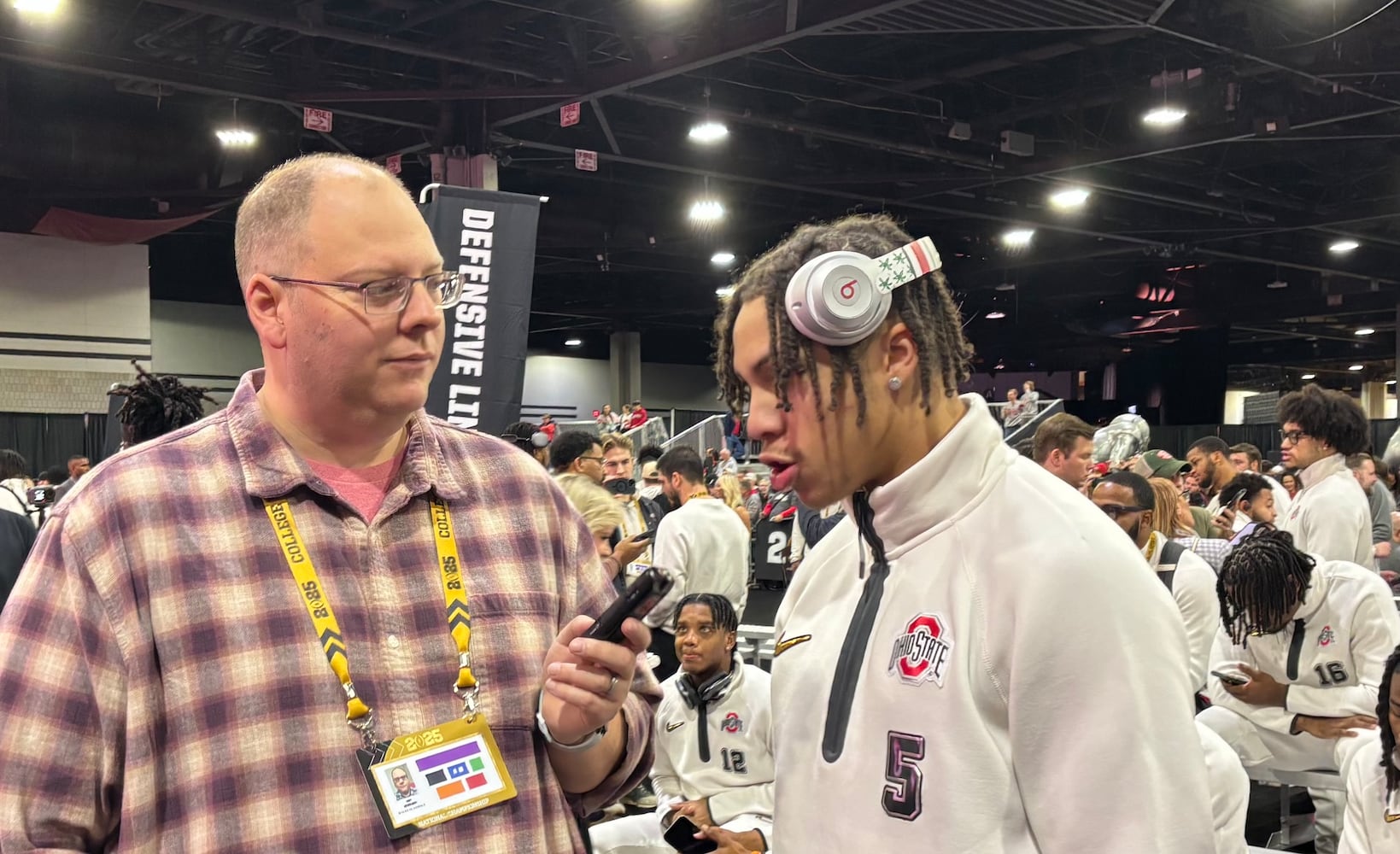 Ohio State CB Aaron Scott Jr. at CFP Media Day