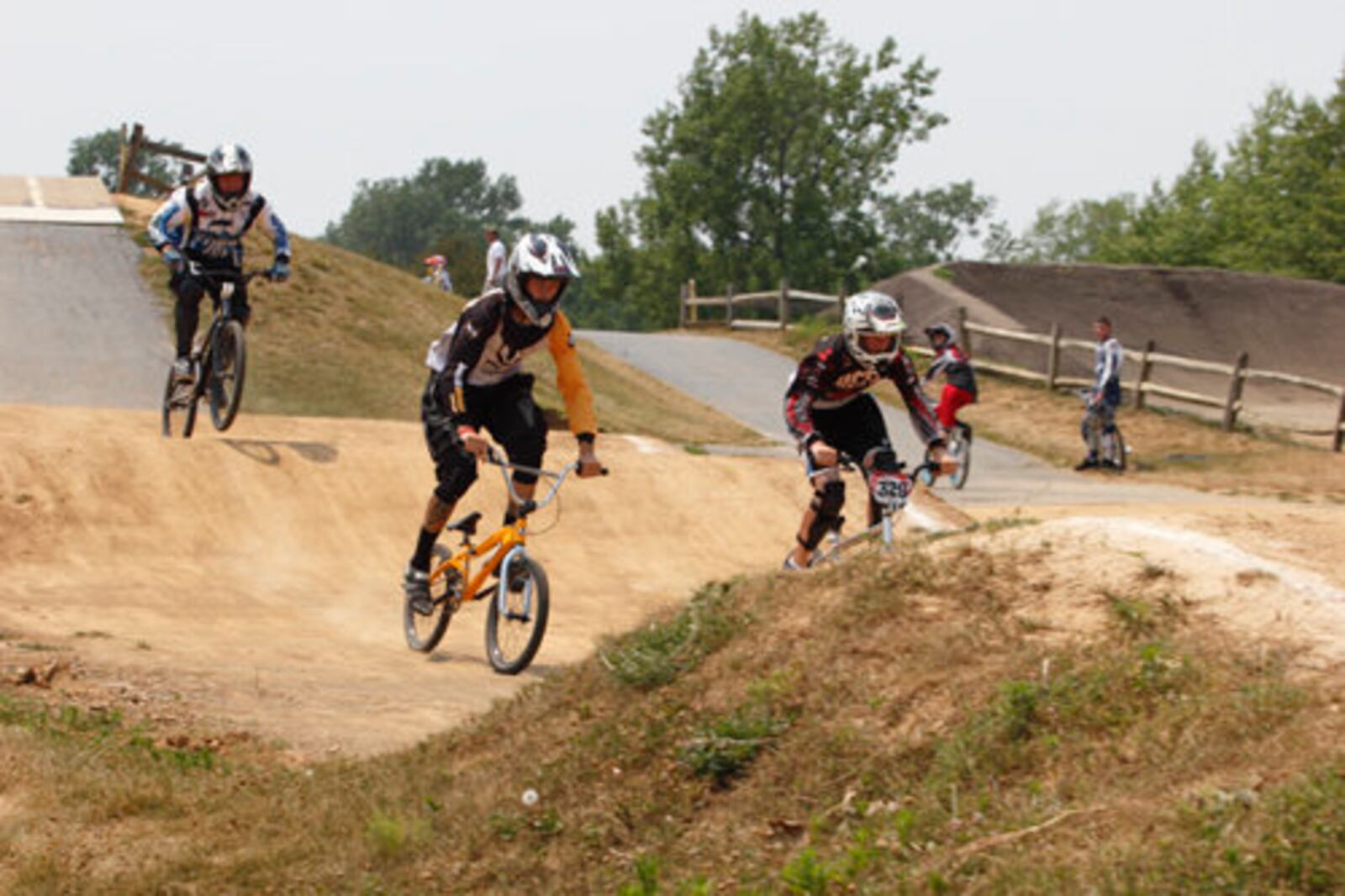 The American Bicycle Association Kettering BMX single races at Delco Park in Kettering, July 1, 2012.