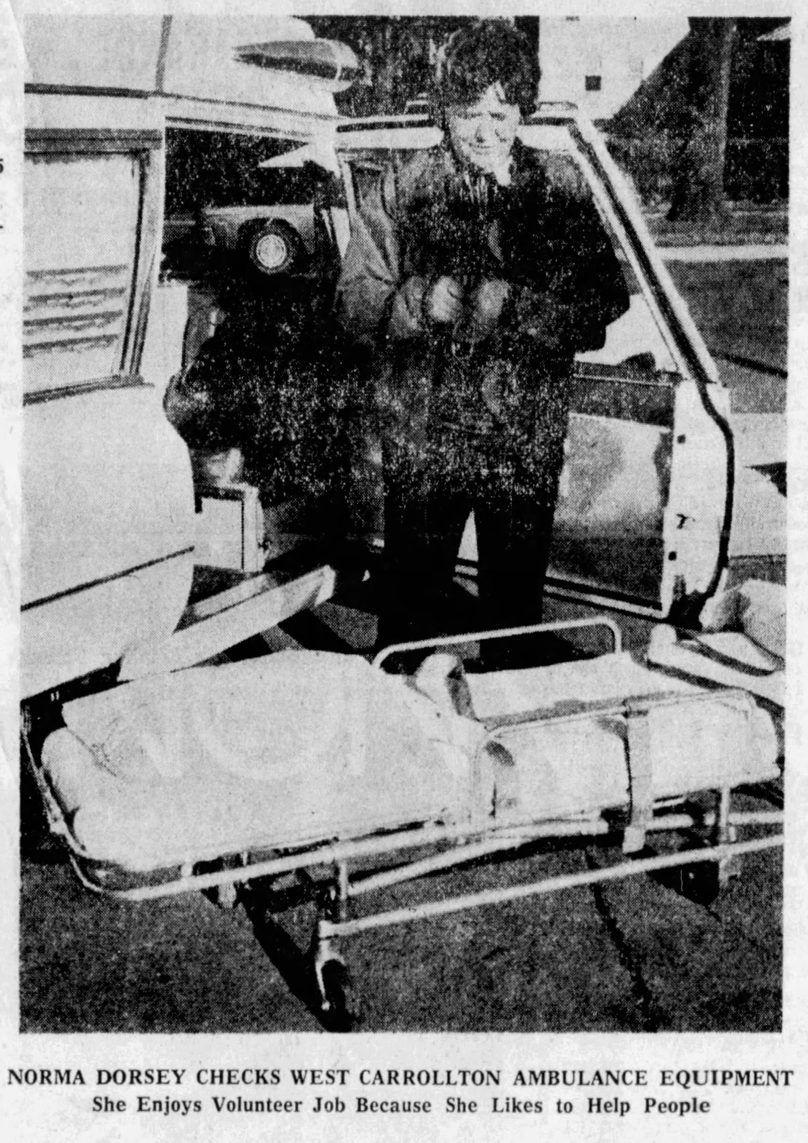 Jan. 29, 1973: Meet Norma Dorsey, West Carrollton's first woman ambulance attendant. DAYTON DAILY NEWS ARCHIVES