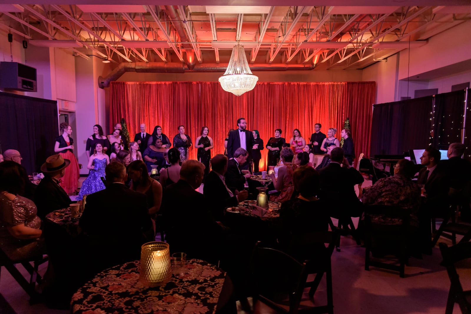 Patrons enjoy musical selections at Wright State University’s 24th annual ArtsGala, which was held at the WSU Creative Arts Center on Saturday, Apr. 1, 2023. TOM GILLIAM/CONTRIBUTING PHOTOGRAPHER