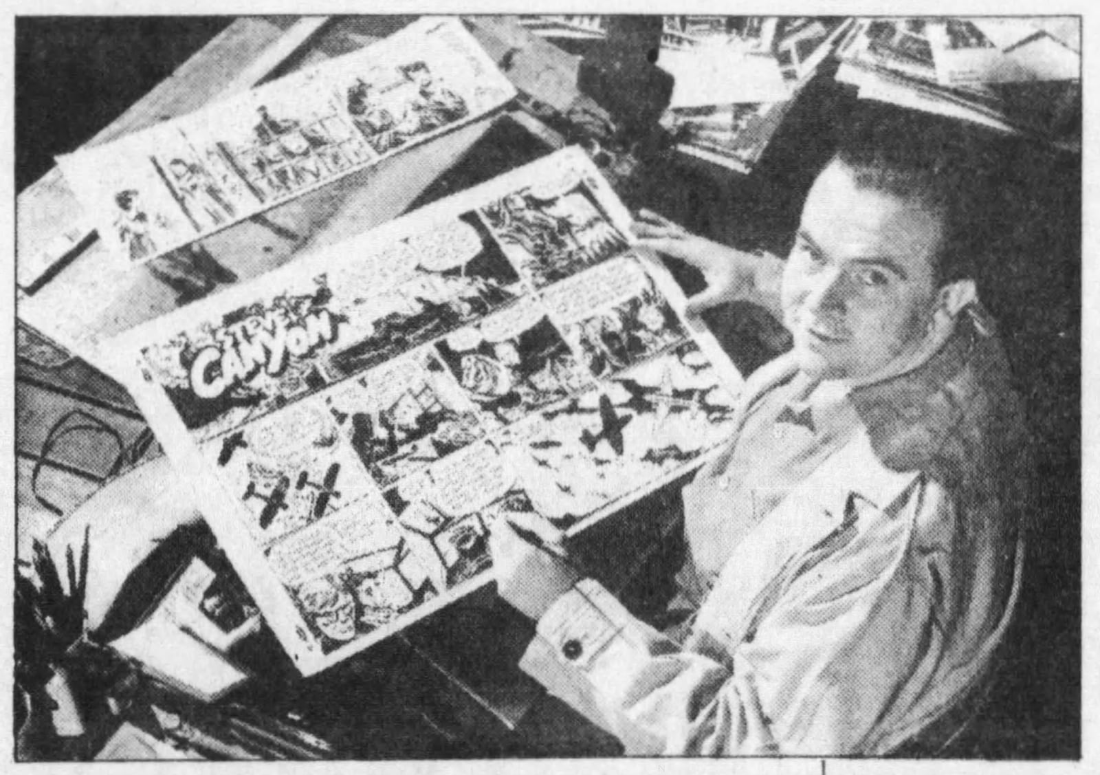 Milton Caniff, the creator of "Steve Canyon" comic strip. DAYTON DAILY NEWS ARCHIVES