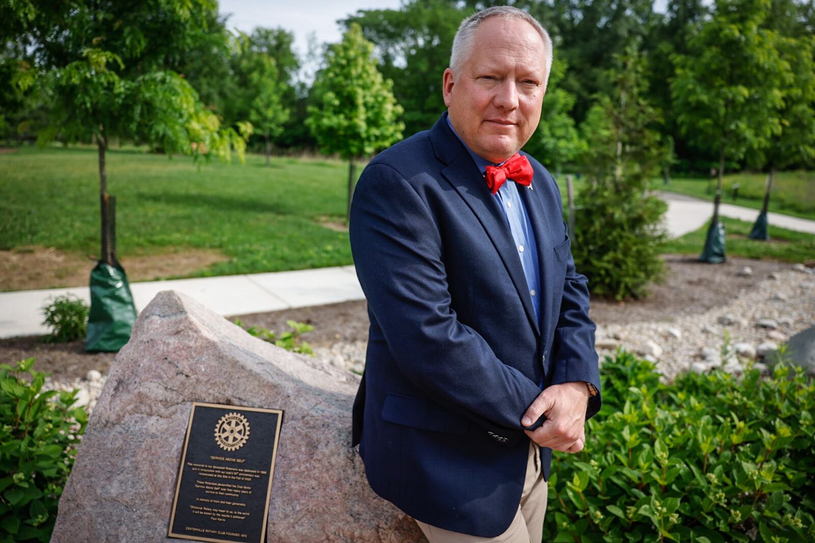 Community Gem Kelly McDonald is a member of the Centerville Rotary. JIM NOELKER/STAFF