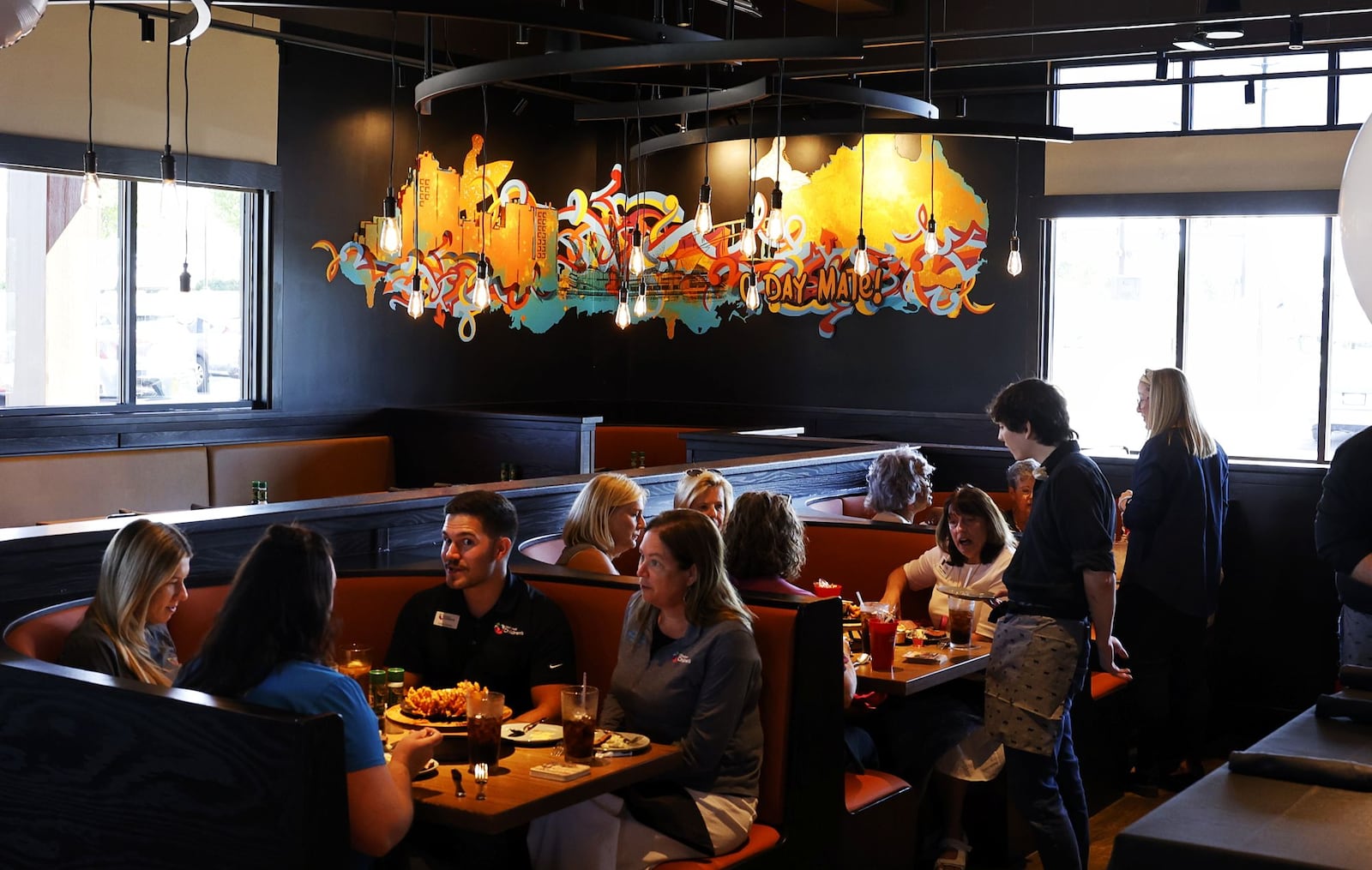 A ribbon cutting was held Wednesday, Aug. 14, 2024 for the new Outback Steakhouse at 7530 Foster Lane in West Chester Township. The restaurant is across Liberty Way from Liberty Center. NICK GRAHAM/STAFF