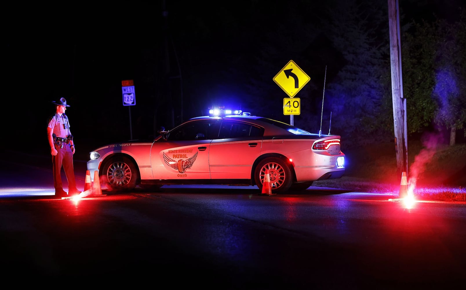 Highway trooper blocking 48 after officer shot