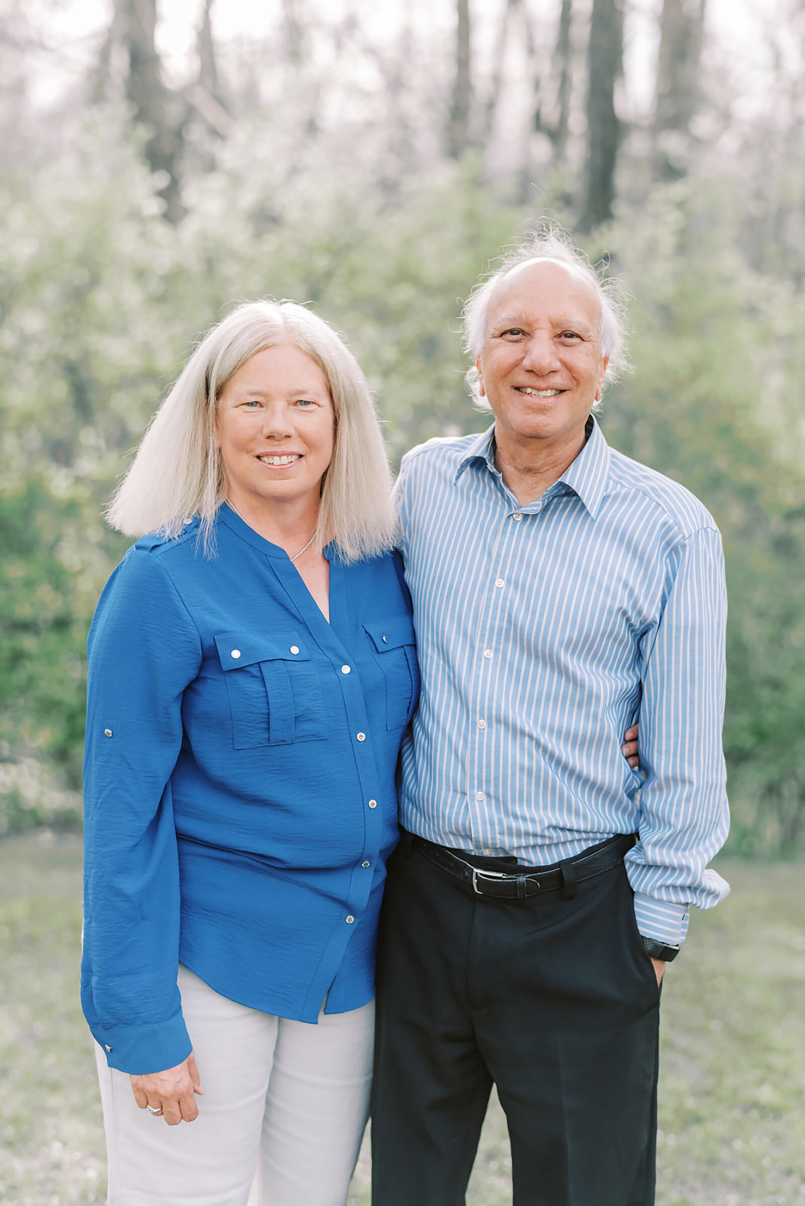 Teri Rizvi (L) with her husband Zafar, a Pakistan native whom Rizvi met in London while interning in college. The couple married in 1982. CONTRIBUTED