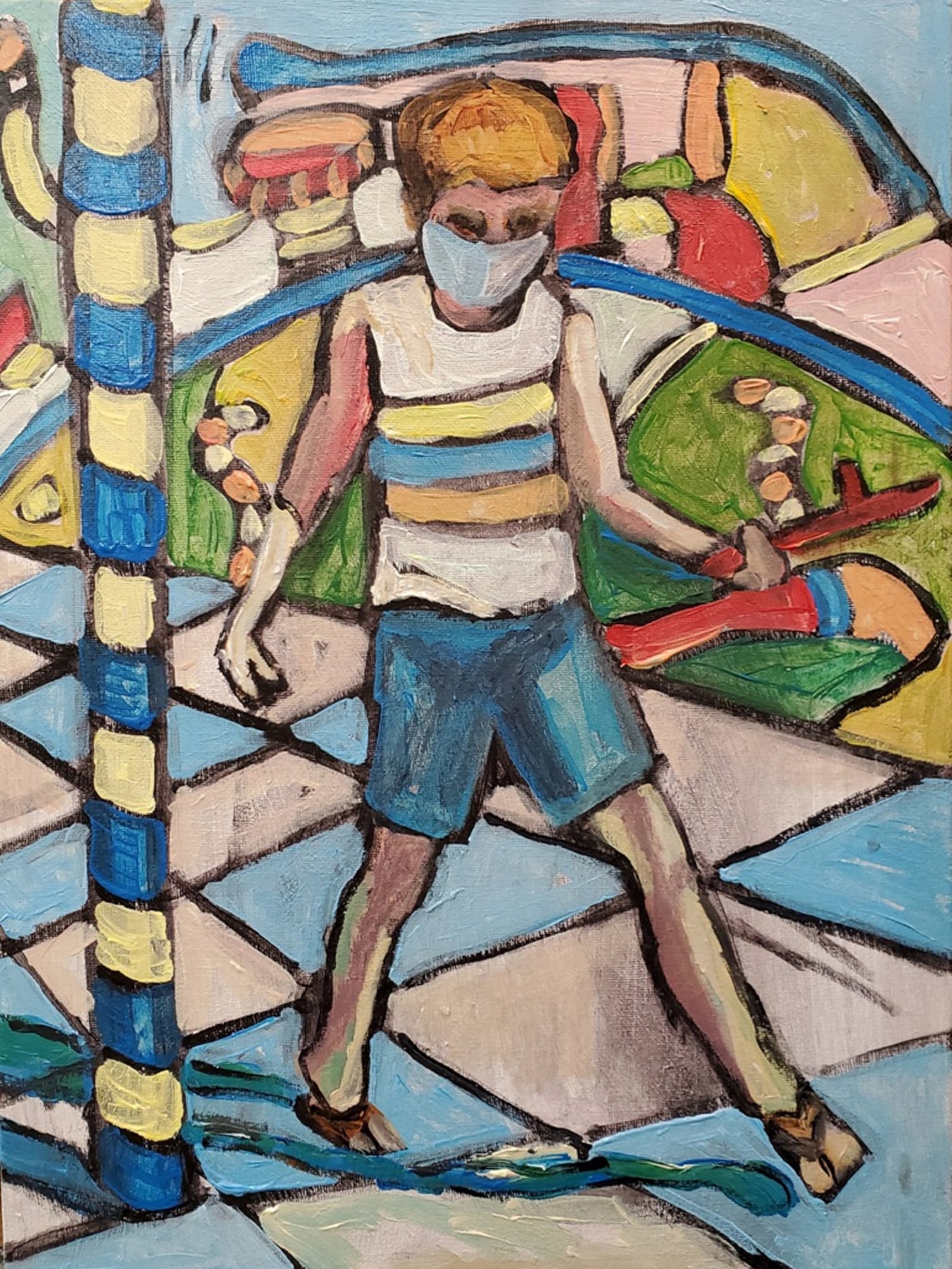 Lukas at Play by Maria Ann McGinnis is a participant in the 2021 Art in the City event in downtown Dayton. CONTRIBUTED