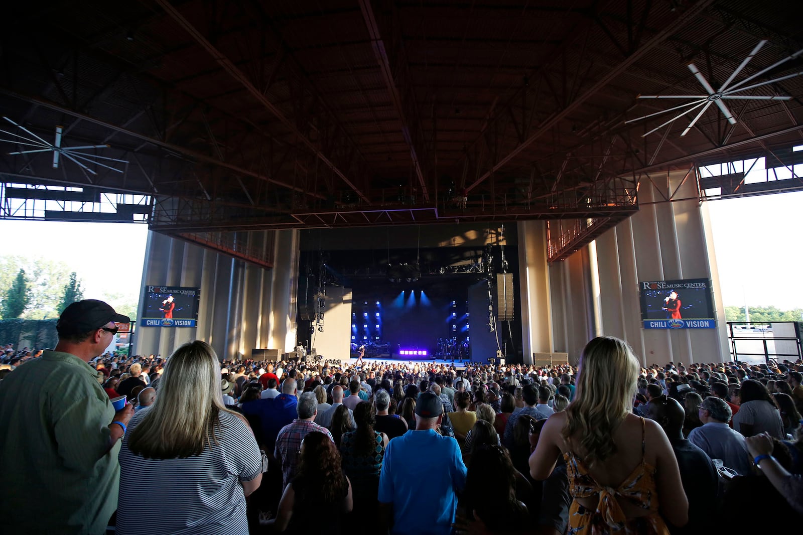 John Legend performs at the Rose Music Center on Monday evening..   TY GREENLEES / STAFF