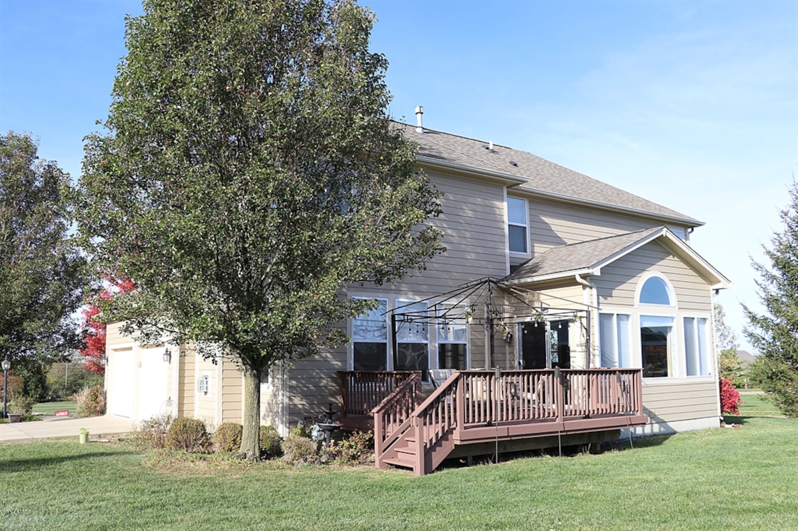 Listed for $535,000 BY Sibcy Cline Realtors, the brick-and-frame house at 997 Sweeney Drive in Washington Twp. has about 3,268 square feet of living space. Situated diagonally on a corner lot, the house is conveniently located near many of the Washington Trace neighborhood amenities including tennis and pickle ball courts, basketball court, club house, swimming pool, exercise room, playground and walking paths. CONTRIBUTED