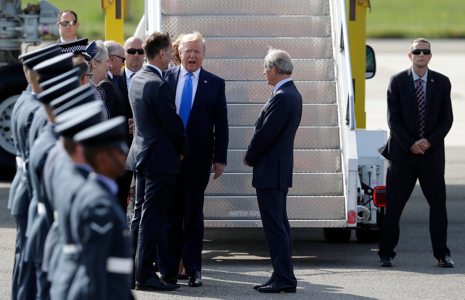 Photos: Trump arrives in United Kingdom for 3-day state visit