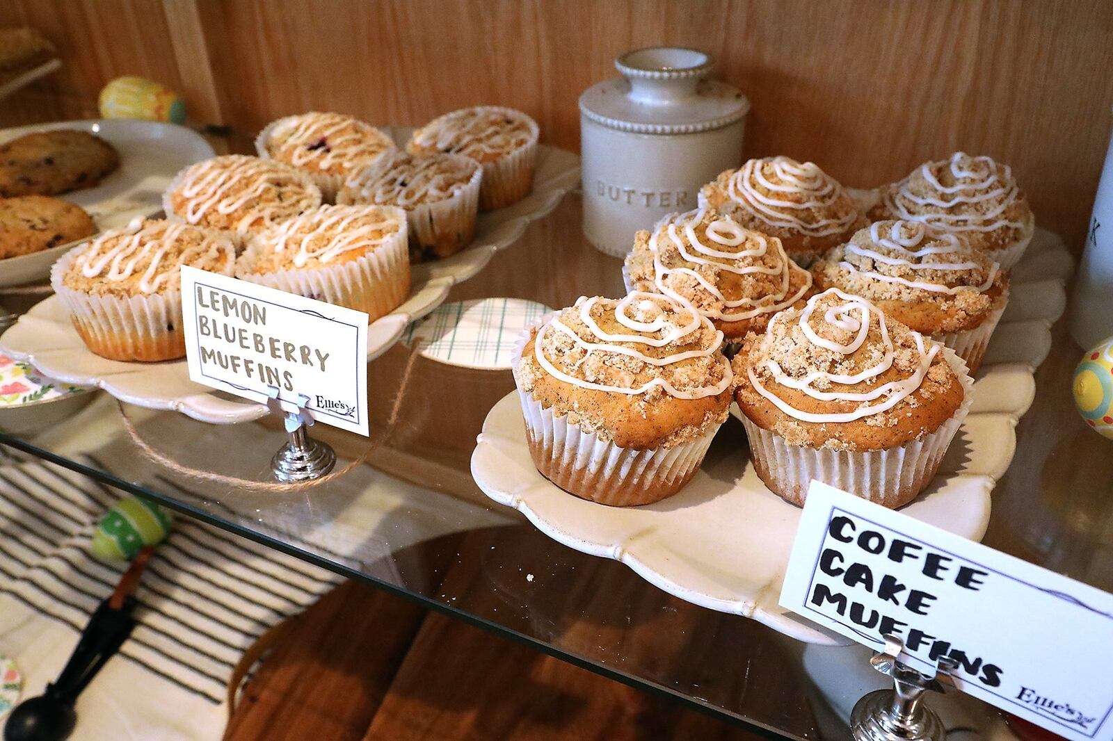 Some of the baked goods at Ellie’s Restaurant & Bakery. BILL LACKEY/STAFF