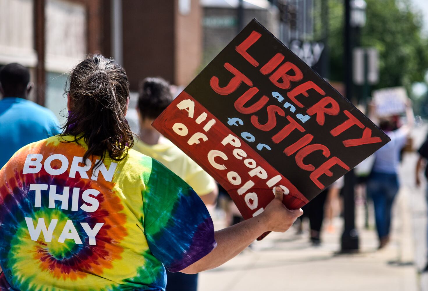 Crowd gathers for peaceful protest and march in Middletown