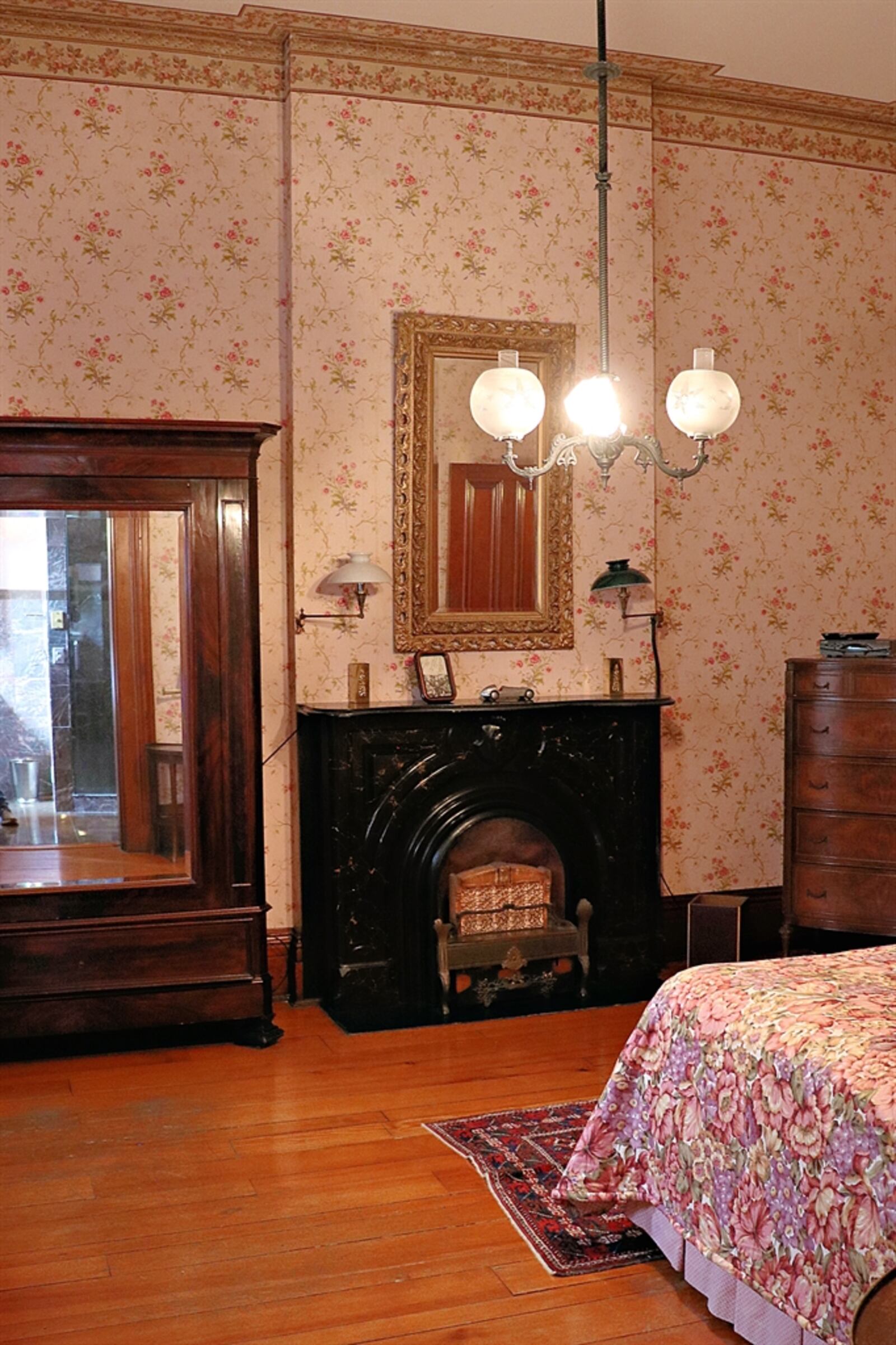 All of the bedrooms have hardwood pine floors. 