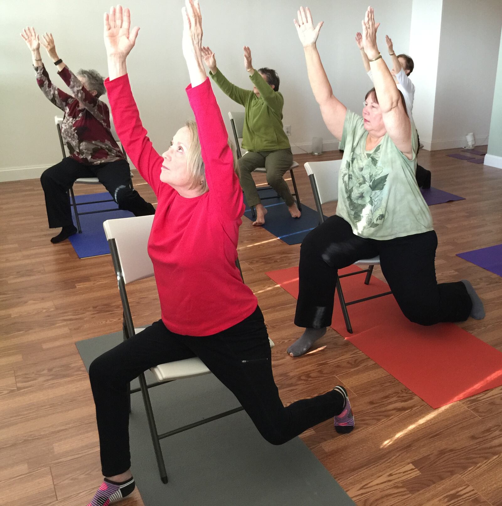 Chair yoga eliminates one of the barriers to adding a yoga practice your fitness routine. CONTRIBUTED