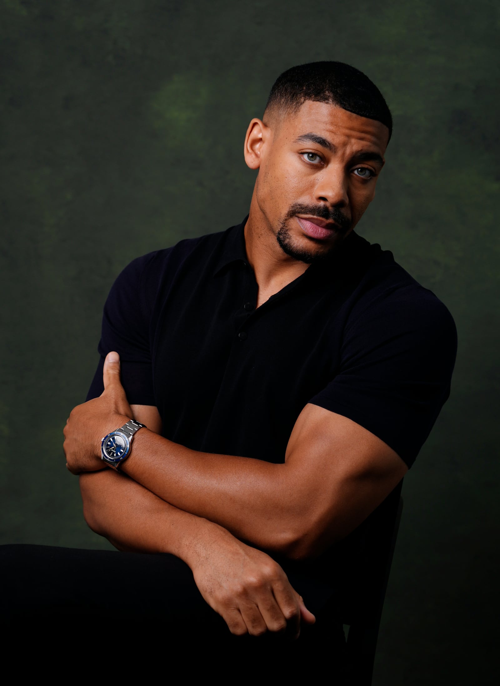 Aaron Pierre poses for a portrait on Thursday, Aug. 29, 2024, in Los Angeles. Pierre has been named one of The Associated Press' Breakthrough Entertainers of 2024. (AP Photo/Chris Pizzello)