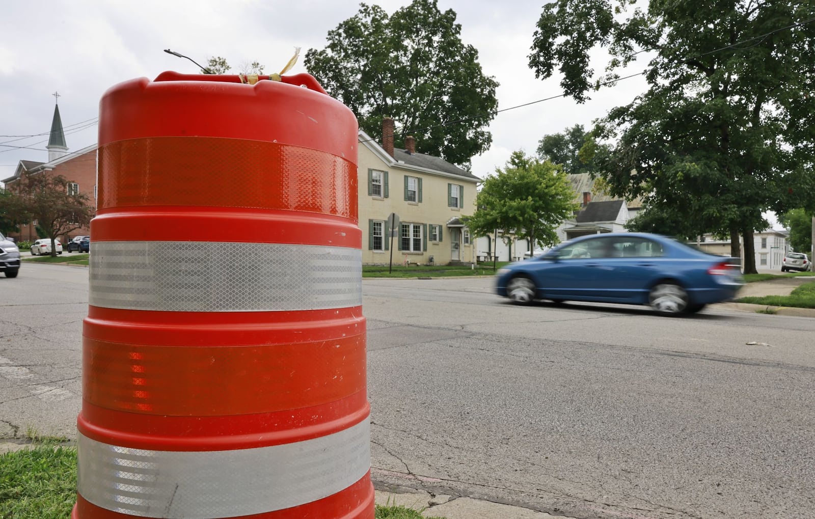 Traffic be disrupted for reconstruction of Cherry Street between Main and New streets in Lebanon for new water lines, sewer lines, curb and sidewalks. NICK GRAHAM/STAFF