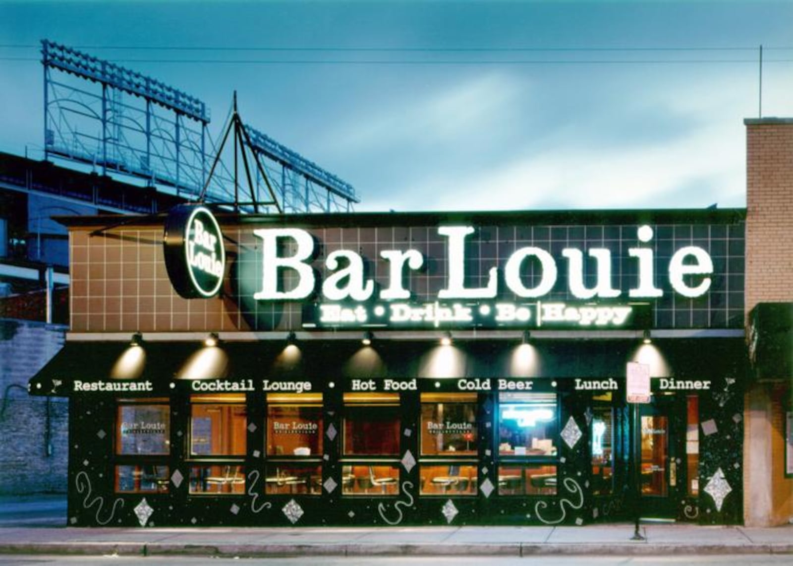 Bar Louie at The Green Towne Center and Austin Landing closed in 2020.