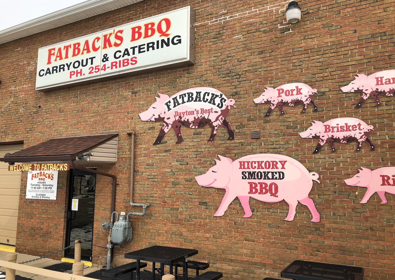 Fatback's BBQ on Linden Avenue in Dayton has reopened. MARK FISHER/STAFF