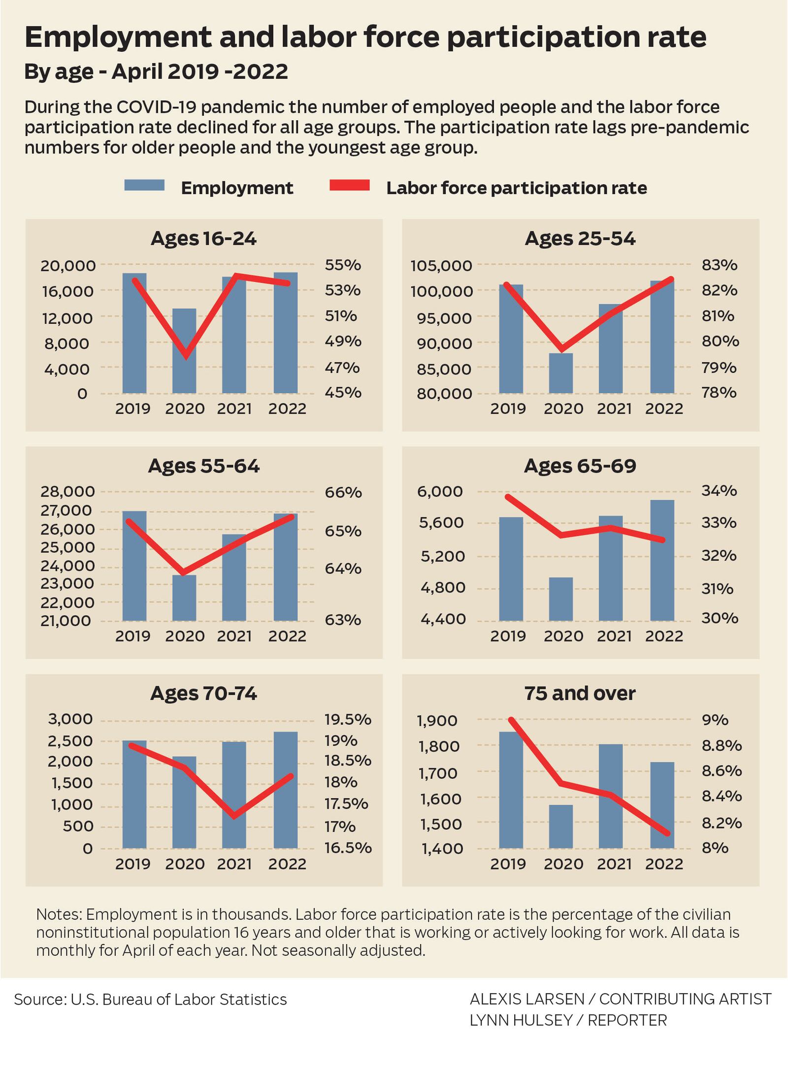 Employment and Labor Force Participation-By Age