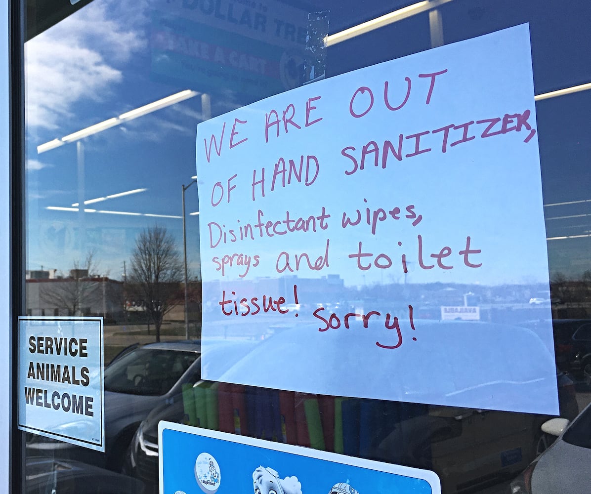 PHOTOS: Long lines, empty shelves at local grocery stores