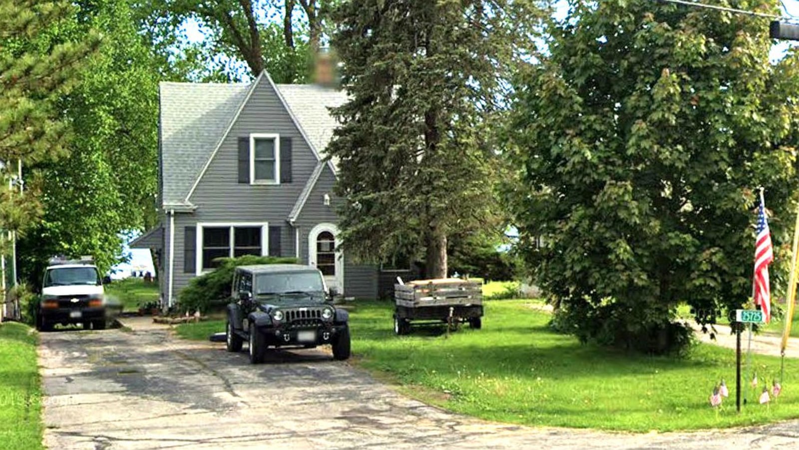 Pictured in a May 2019 Street View image is the Wind Lake, Wis., home where Chad Bickler, 42, was allegedly gunned down Dec. 26, 2019, by a colleague, Troy Hoffmann. Hoffmann, 40, of New Berlin, is accused of targeting Bickler because his girlfriend was romantically interested in the man. (Google)