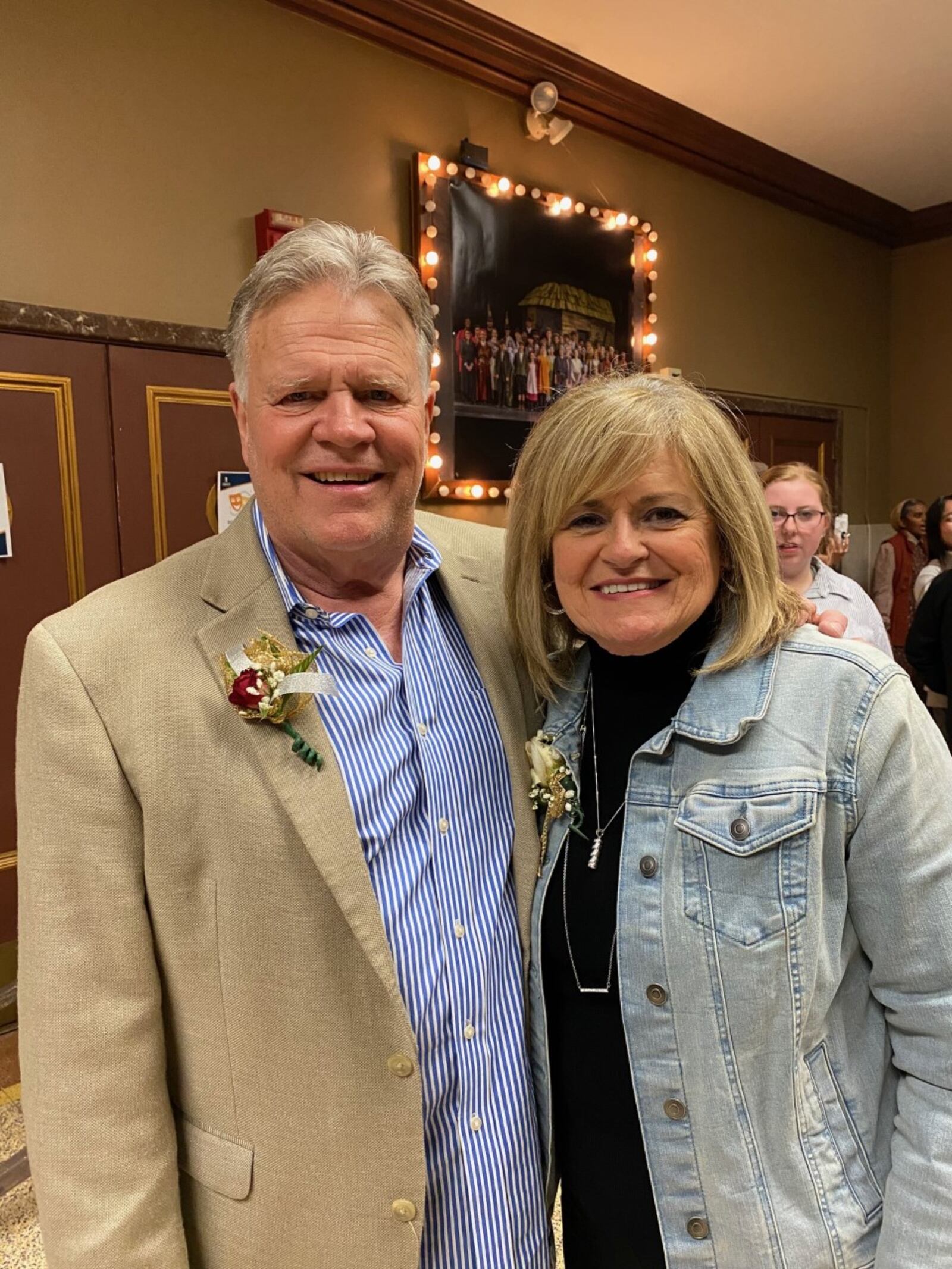 Ken Kettering with his wife Cristy at Legacy Christian in Xenia for "Fiddler on the Roof" on April 22. CONTRIBUTED