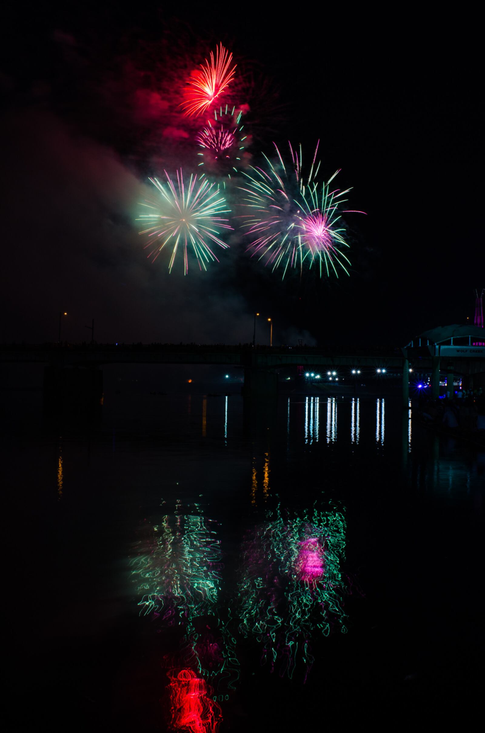 The annual Lights in Flight fireworks display brightened up the sky over Dayton to celebrate Independence Day 2018. BRIAN SWARTZ / CONTRIBUTING PHOTOGRAPHER