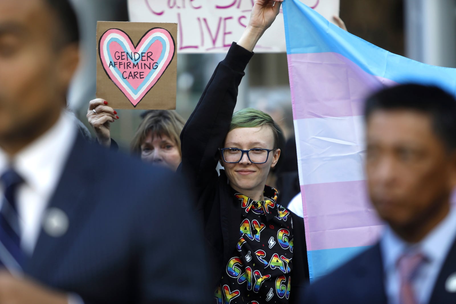 Washington Attorney General Nick Brown during a press conference after a hearing in a federal court in Seattle over President Donald Trump's order against gender-affirming care for youth on Friday, Feb. 28, 2025. (AP Photo/Manuel Valdes)