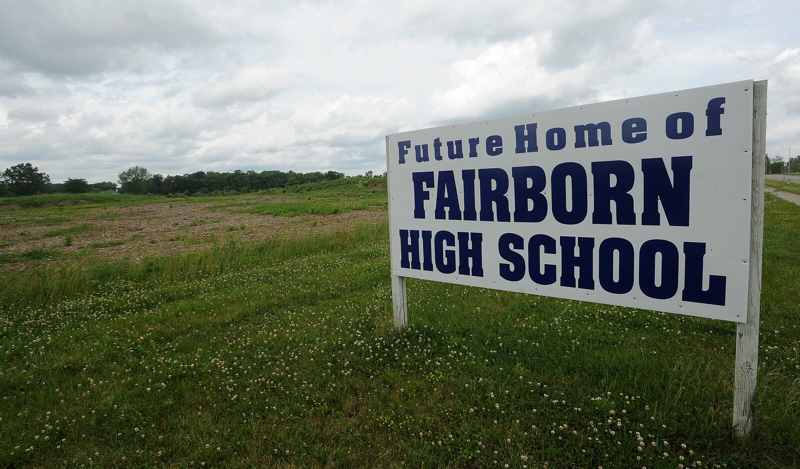 The site of the new Fairborn High School located on Commerce Center Blvd.  Monday, June 7, 2021. MARSHALL GORBY\STAFF