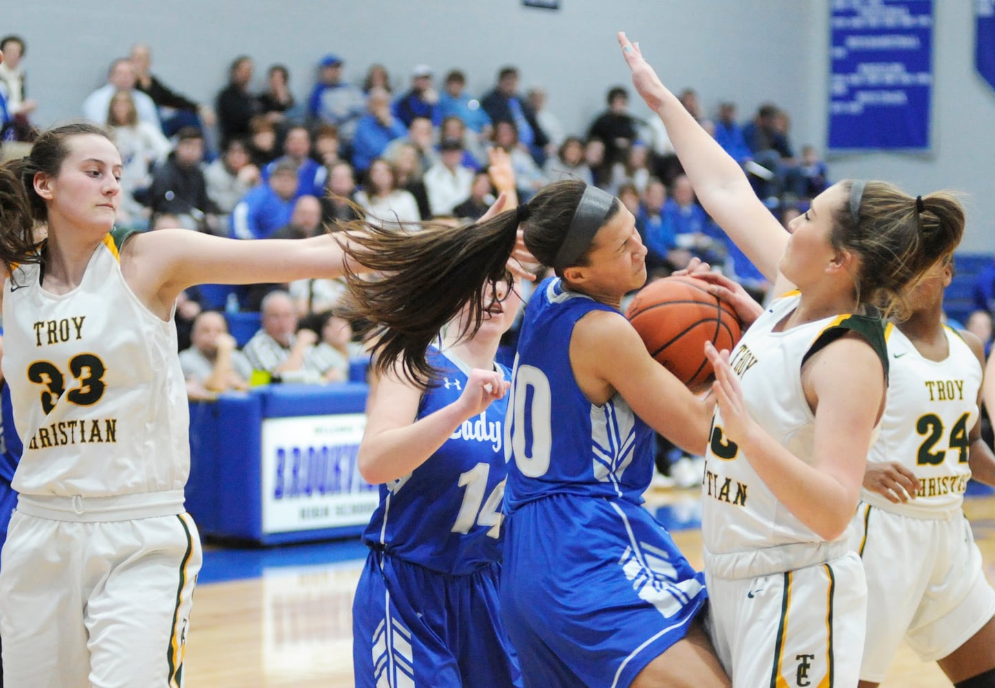 PHOTOS: Franklin Monroe vs. Troy Christian girls basketball