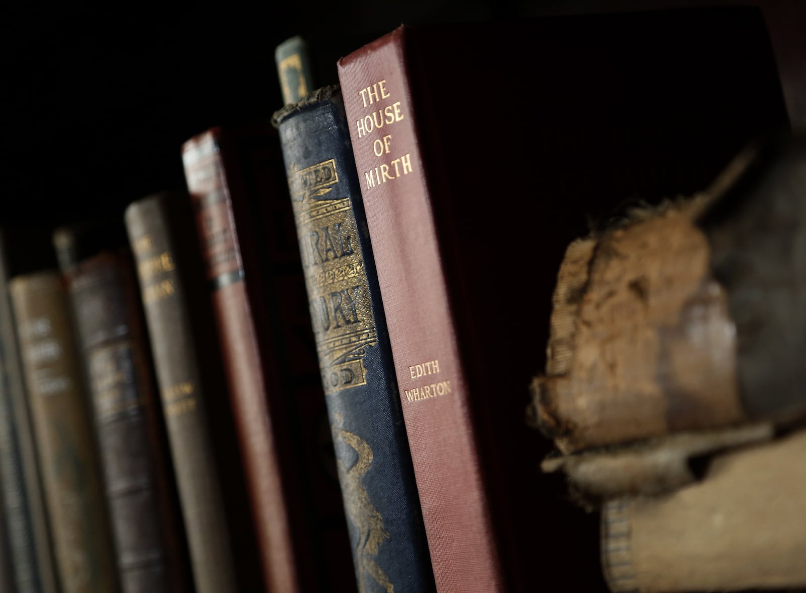 Paul Laurence Dunbar’s study is filled with hundreds of books that he collected during his lifetime. LISA POWELL / STAFF