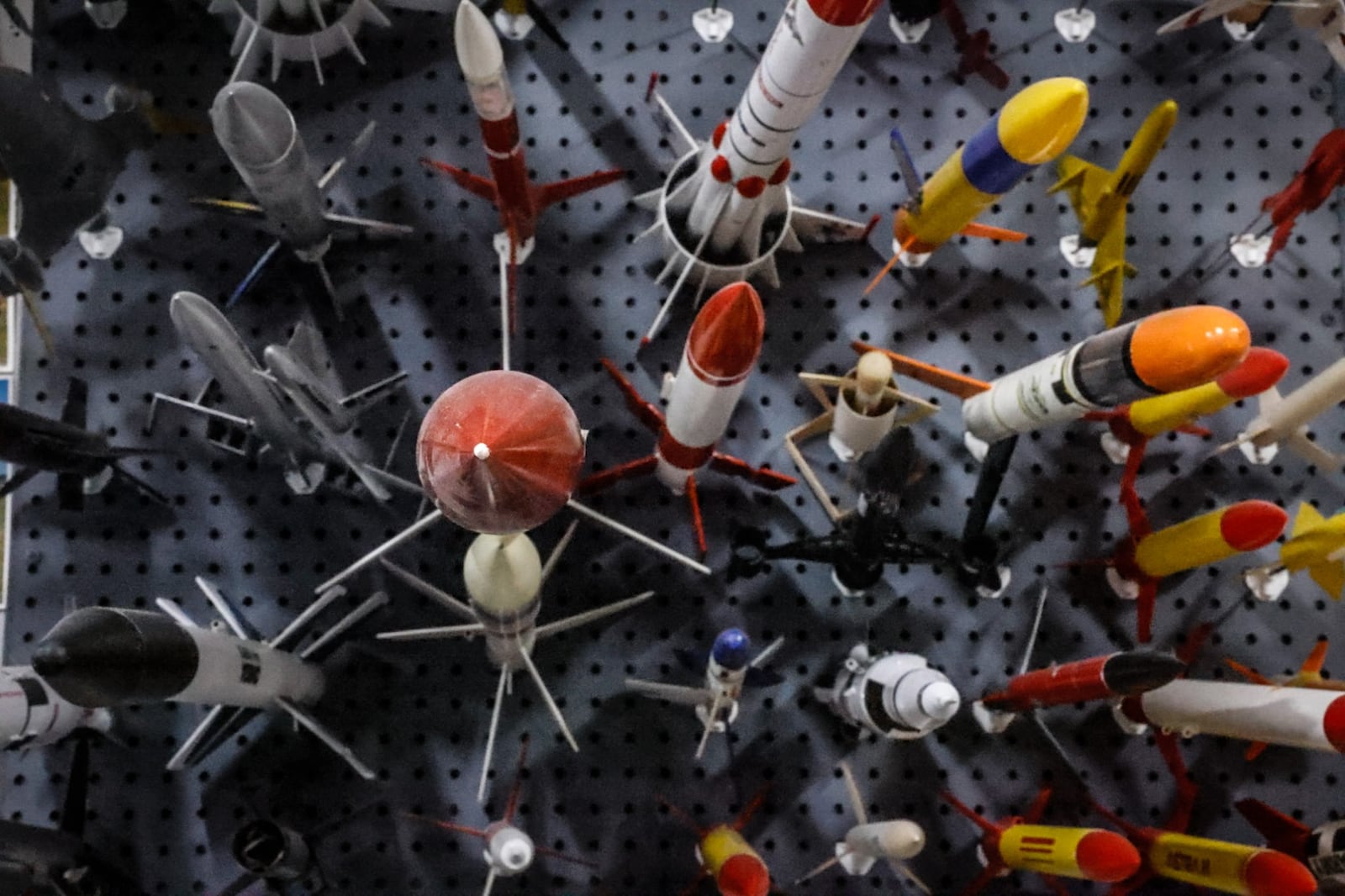 Thousands of model rockets and rocket kits are for sale at the eRocket warehouse on Springfield Street in Dayton. JIM NOELKER/STAFF