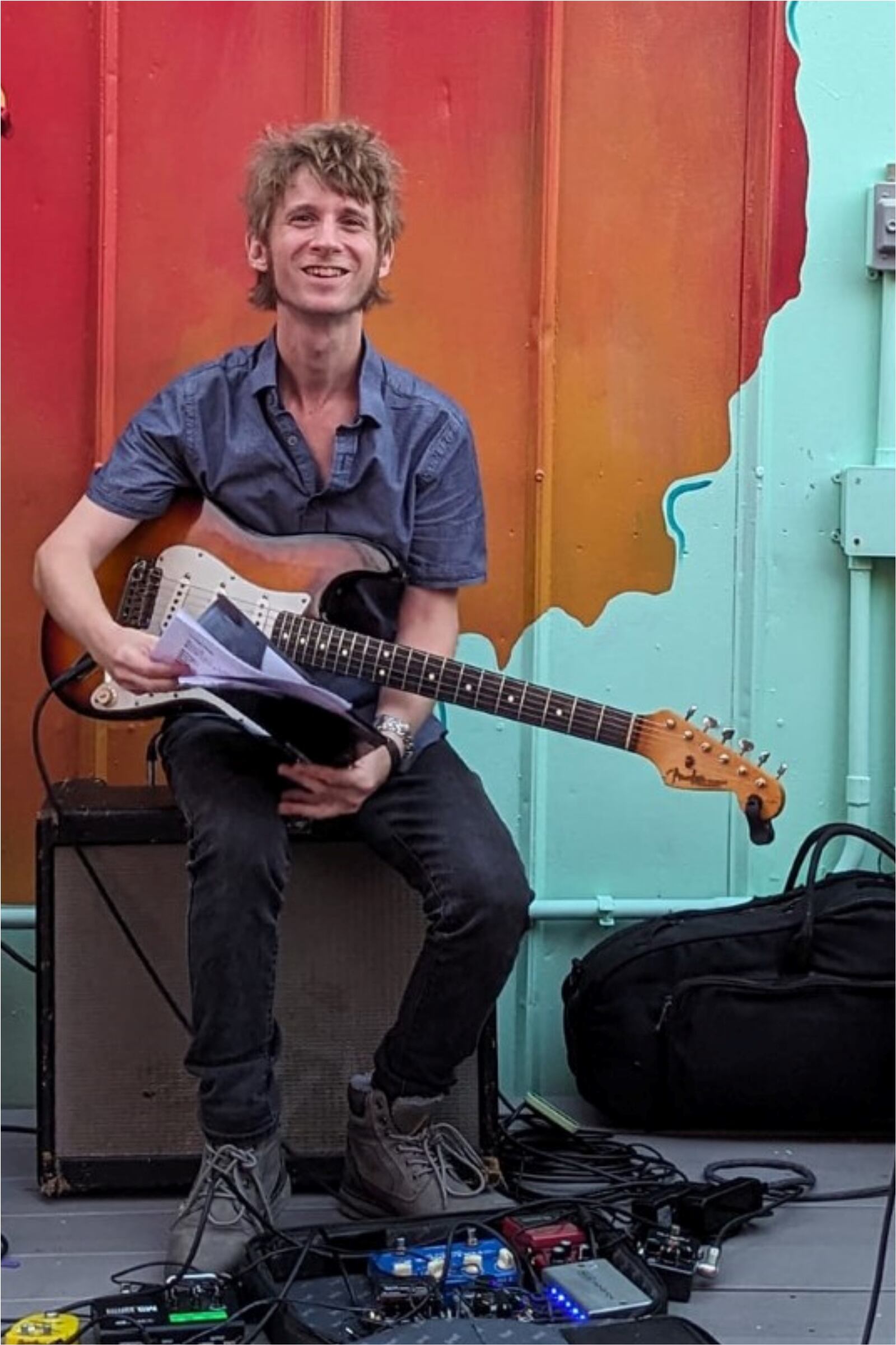 Vandalia Butler High School graduate Eric Jerardi (pictured), who released his self-titled solo debut in 1996, shares a double bill with fellow blues guitarist and Dayton-area native Noah Wotherspoon at The Brightside in Dayton on Wednesday, Nov. 15. CONTRIBUTED