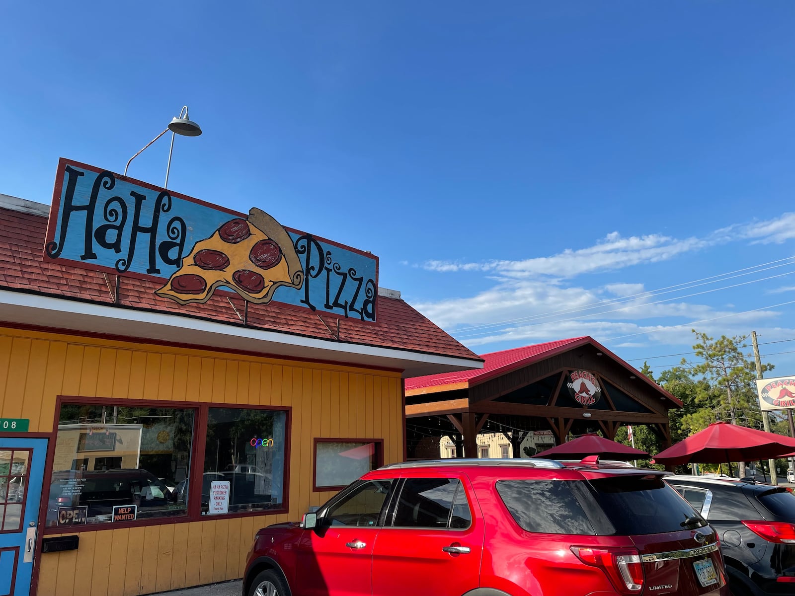 Ha Ha Pizza is located at 108 Xenia Avenue in Yellow Springs.